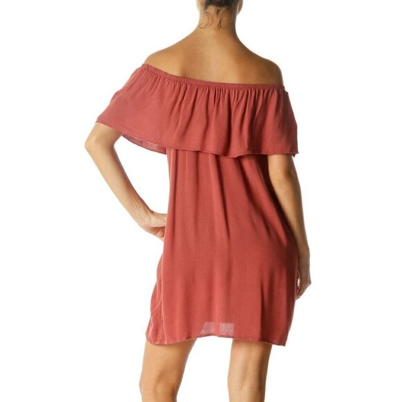 Poetry Red Off-Shoulder Dress - Picture 2 of 3